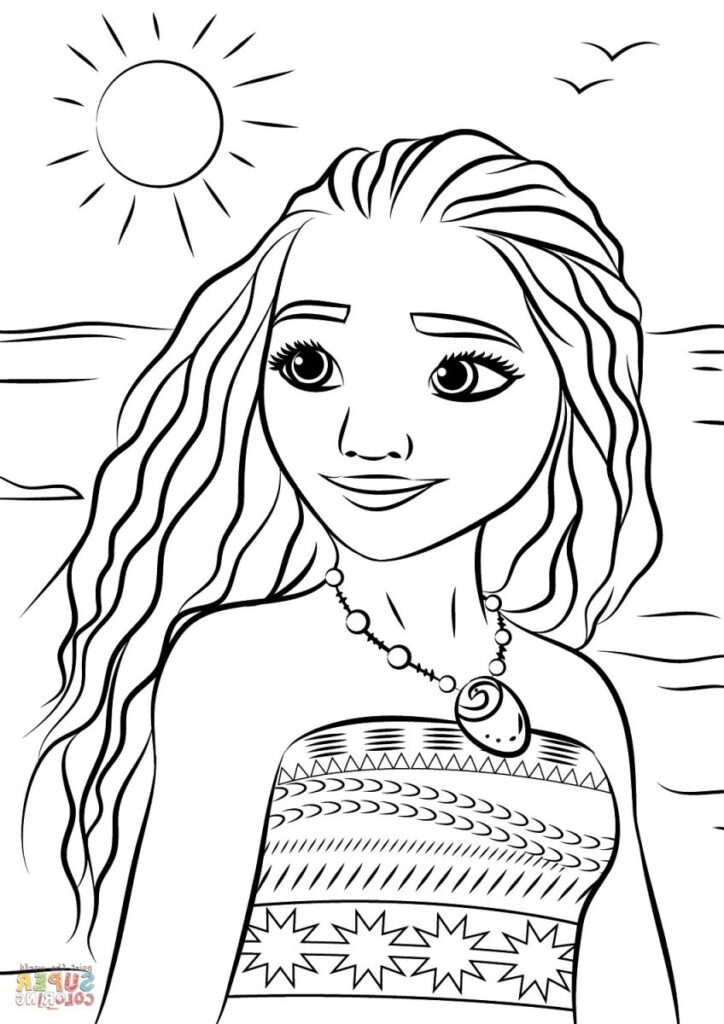 Moana Printable Coloring Pages