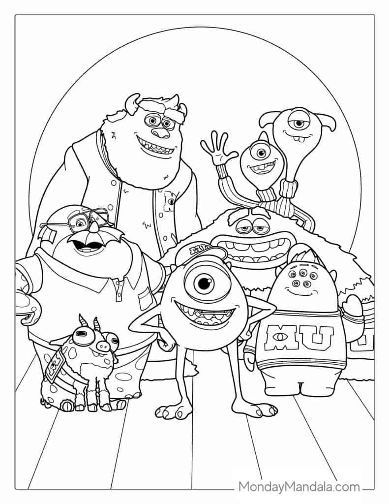 Monsters Inc Coloring Pages Free Coloring Pages Printables