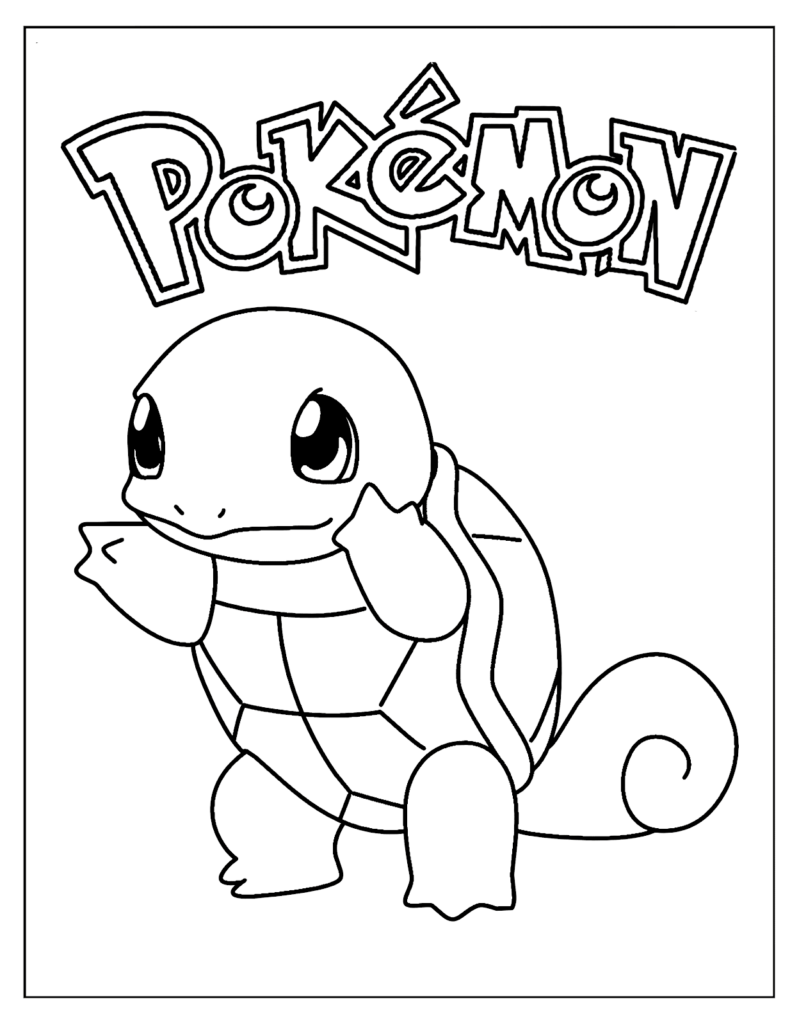 New Squirtle Coloring Pages Download Free Pokemon Coloring Pages