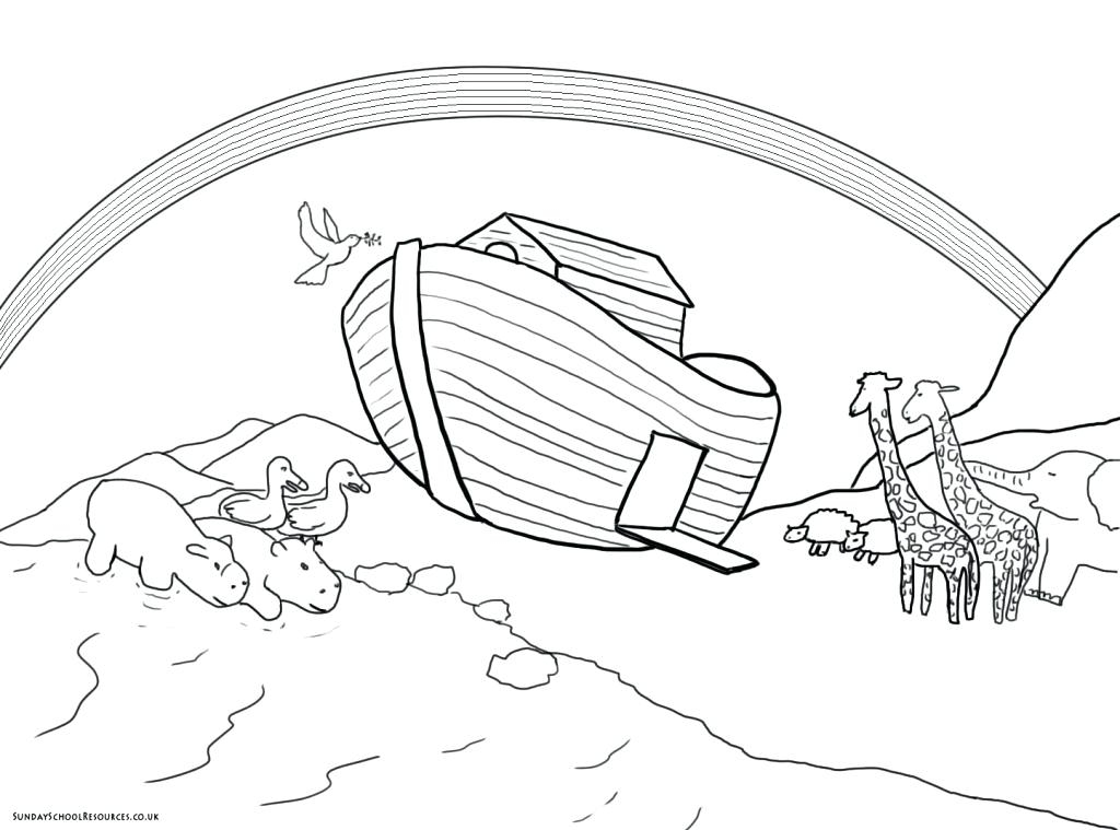 Noah s Ark Printable Coloring Page