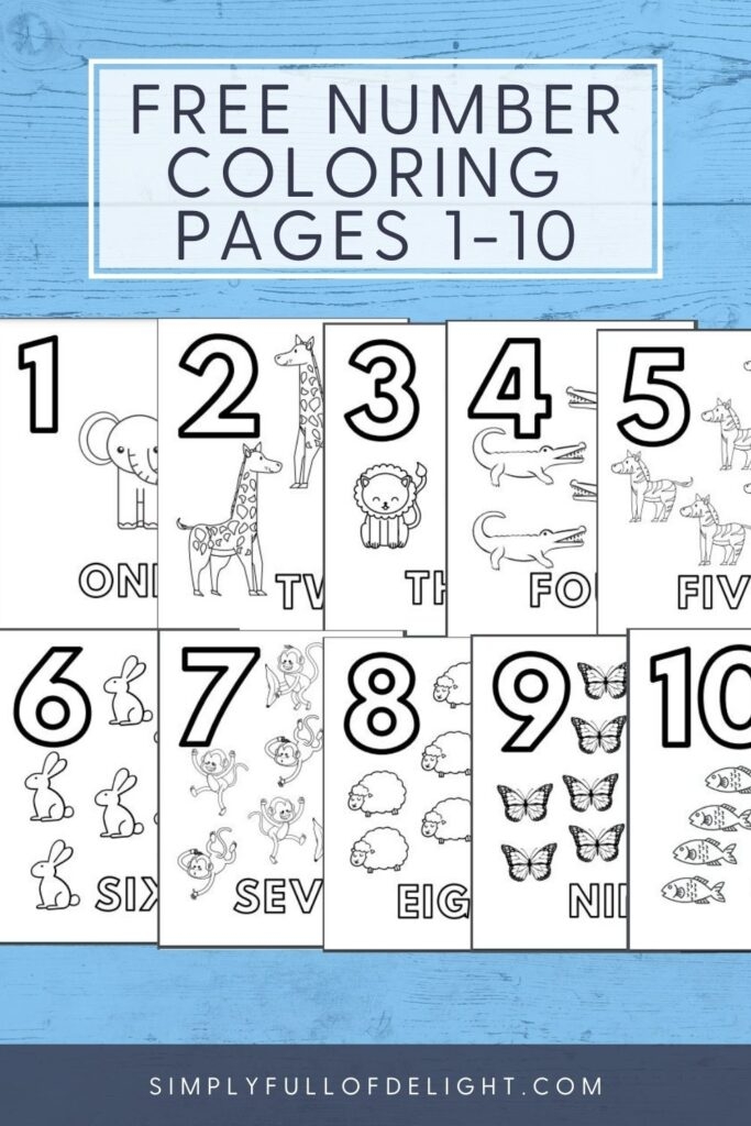 Numbers Coloring Pages Printable