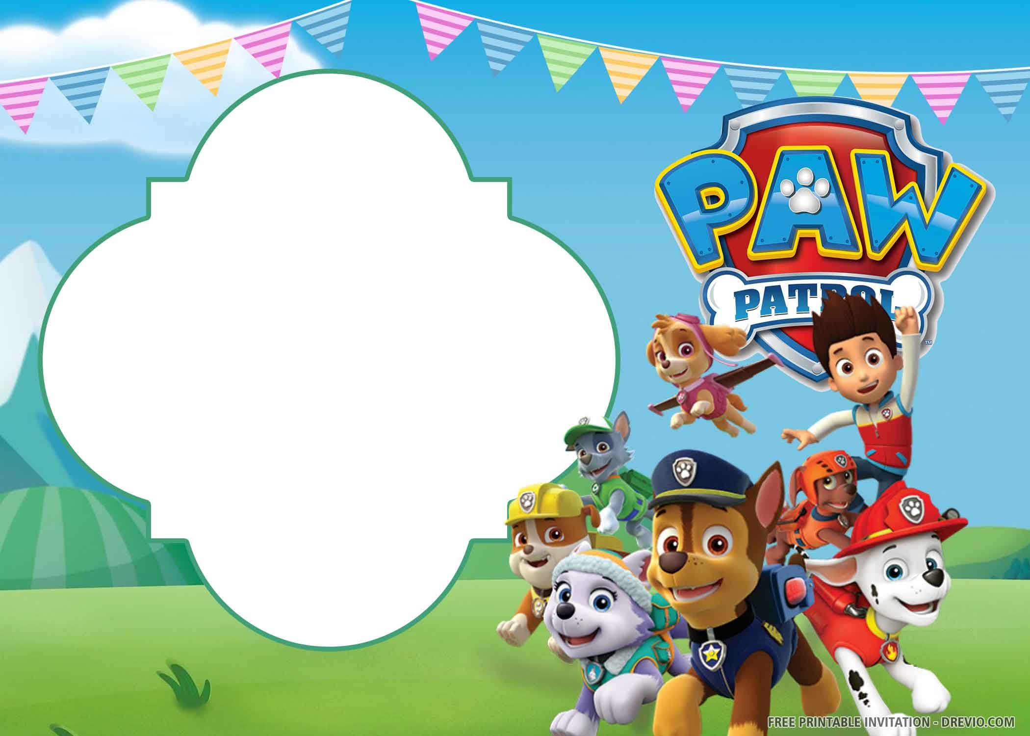 Paw Patrol Printable Birthday Card