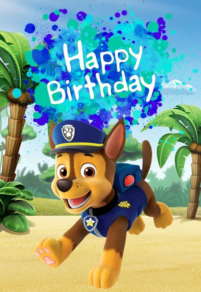 Paw Patrol Printable Birthday Card Printable World Holiday Cool Paw 