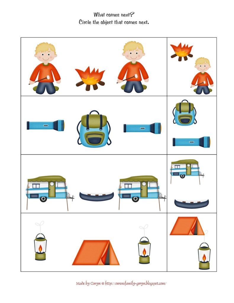 Preschool Printables Let s Go Camping Printable Preschool Printables 