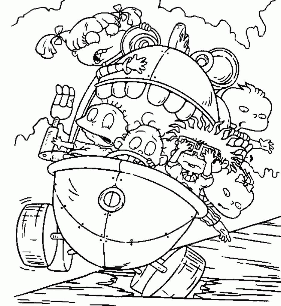 Printable 90 S Cartoon Coloring Pages