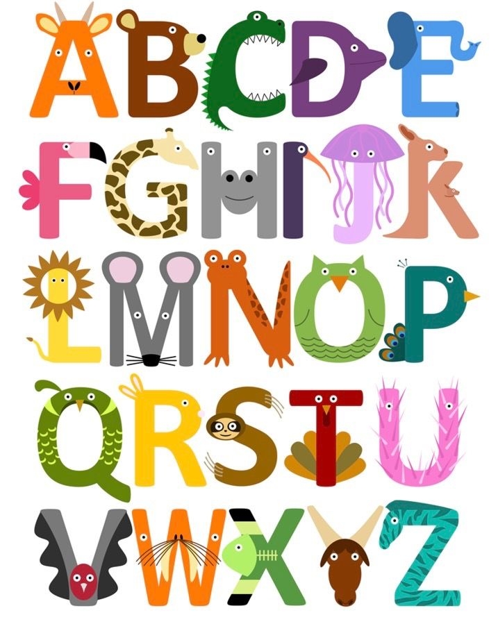 Printable Animal Letters