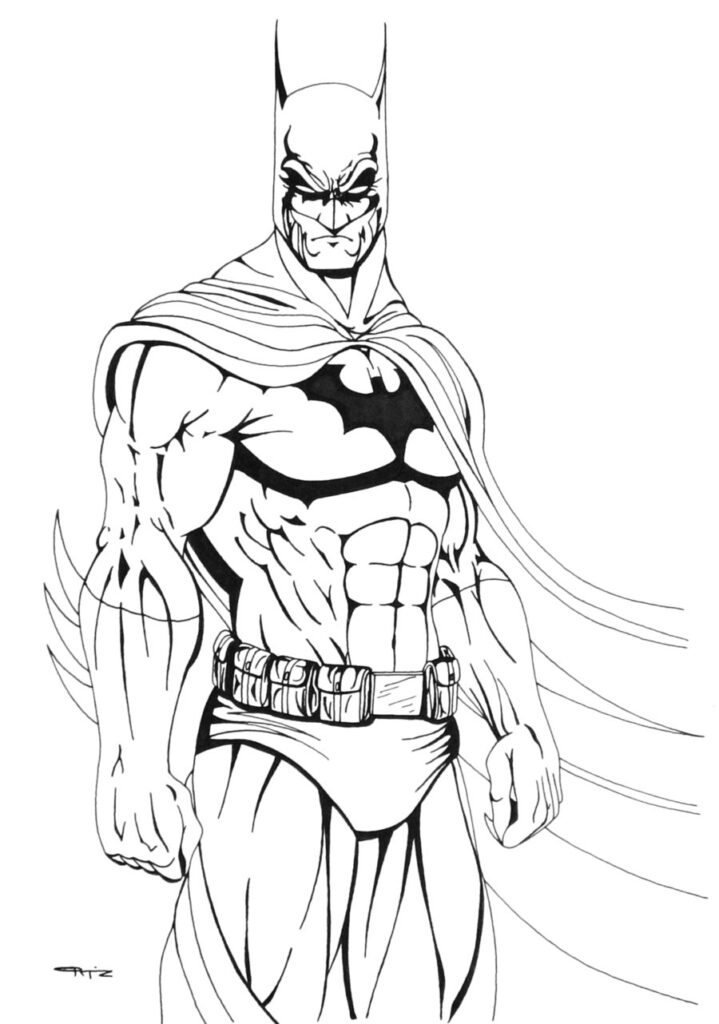 Printable Batman Coloring Pages