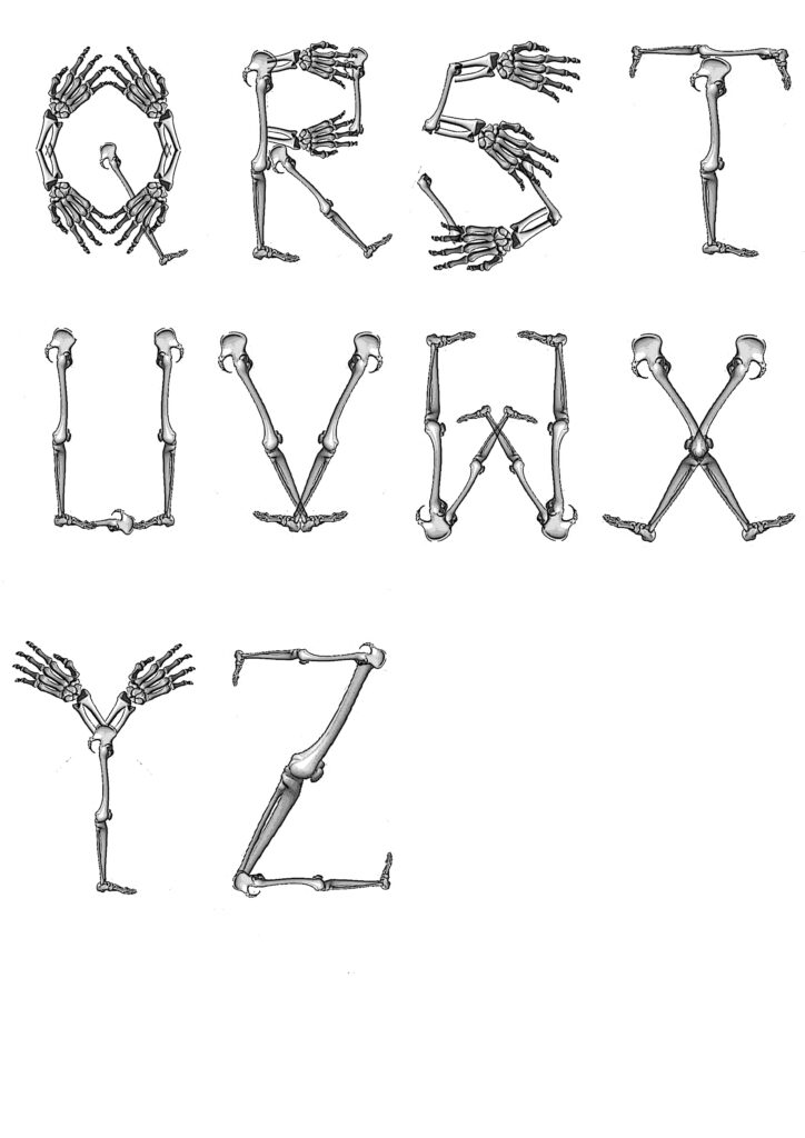 Printable Bone Letters Printable Word Searches