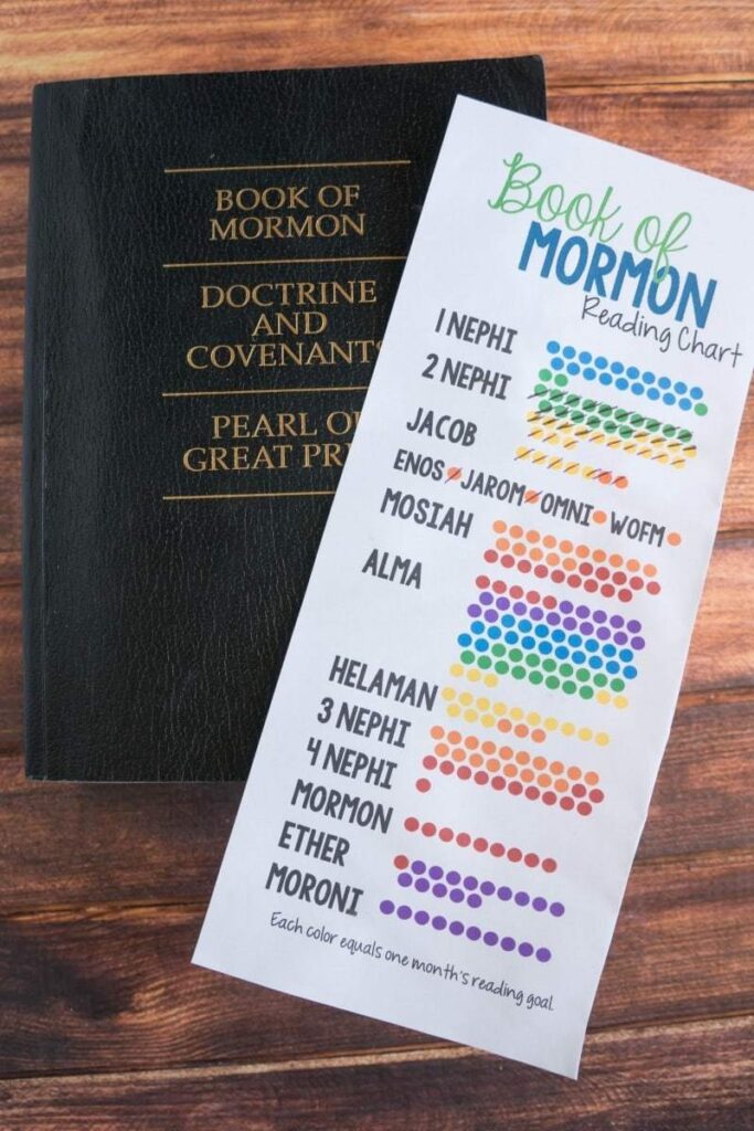 Printable Book Of Mormon Reading Chart A Mom s Take