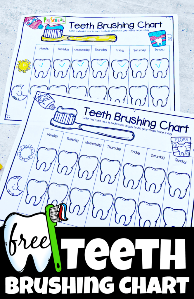 Printable Brush Your Teeth Chart