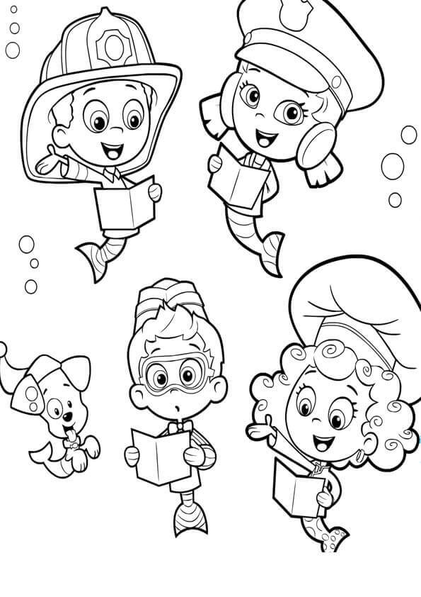 Printable Bubble Guppies Characters