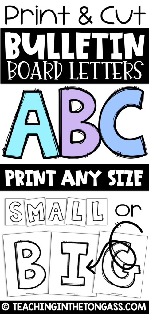 Printable Bulletin Board Letters Free