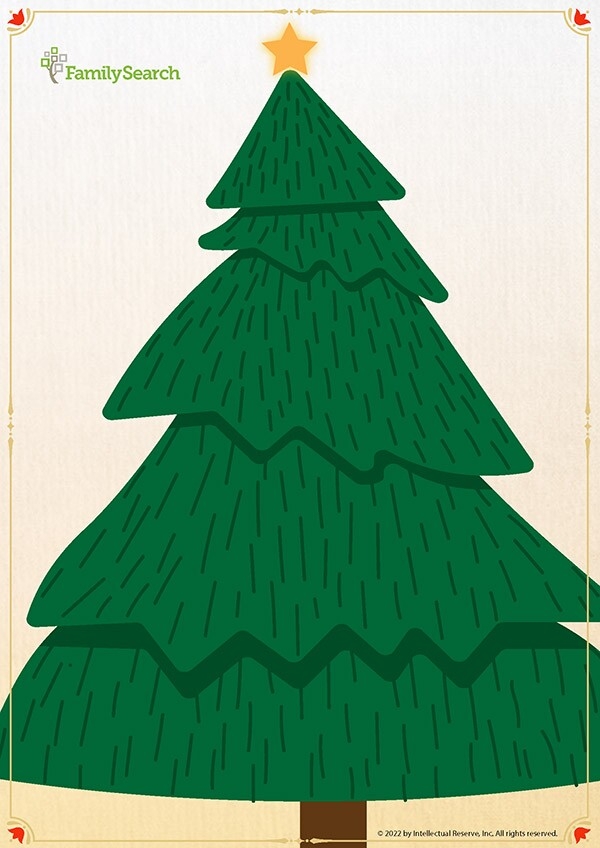 Printable Christmas Trees To Remember Your Family