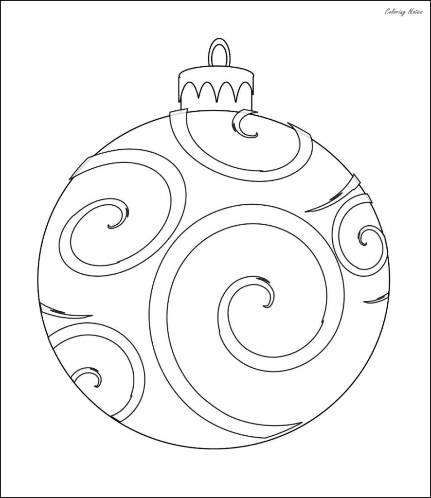 Printable Color Christmas Ornaments