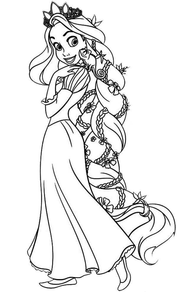 Printable Coloring Pages Rapunzel