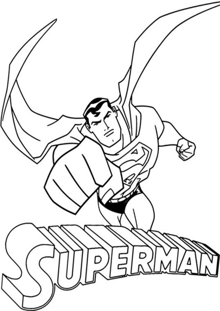 Printable Coloring Pages Superman