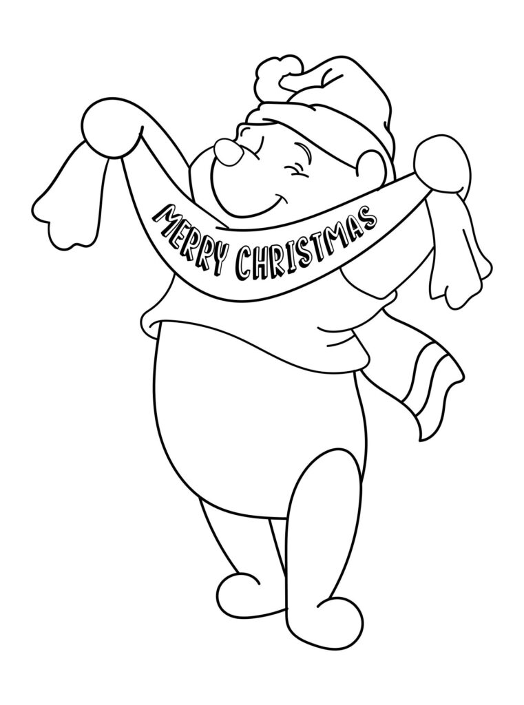 Printable Disney Christmas Coloring Pages