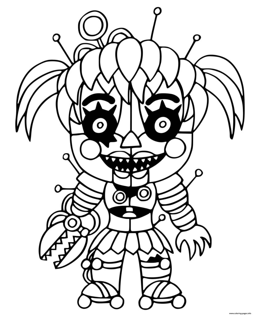 Printable Fnaf Coloring Pages