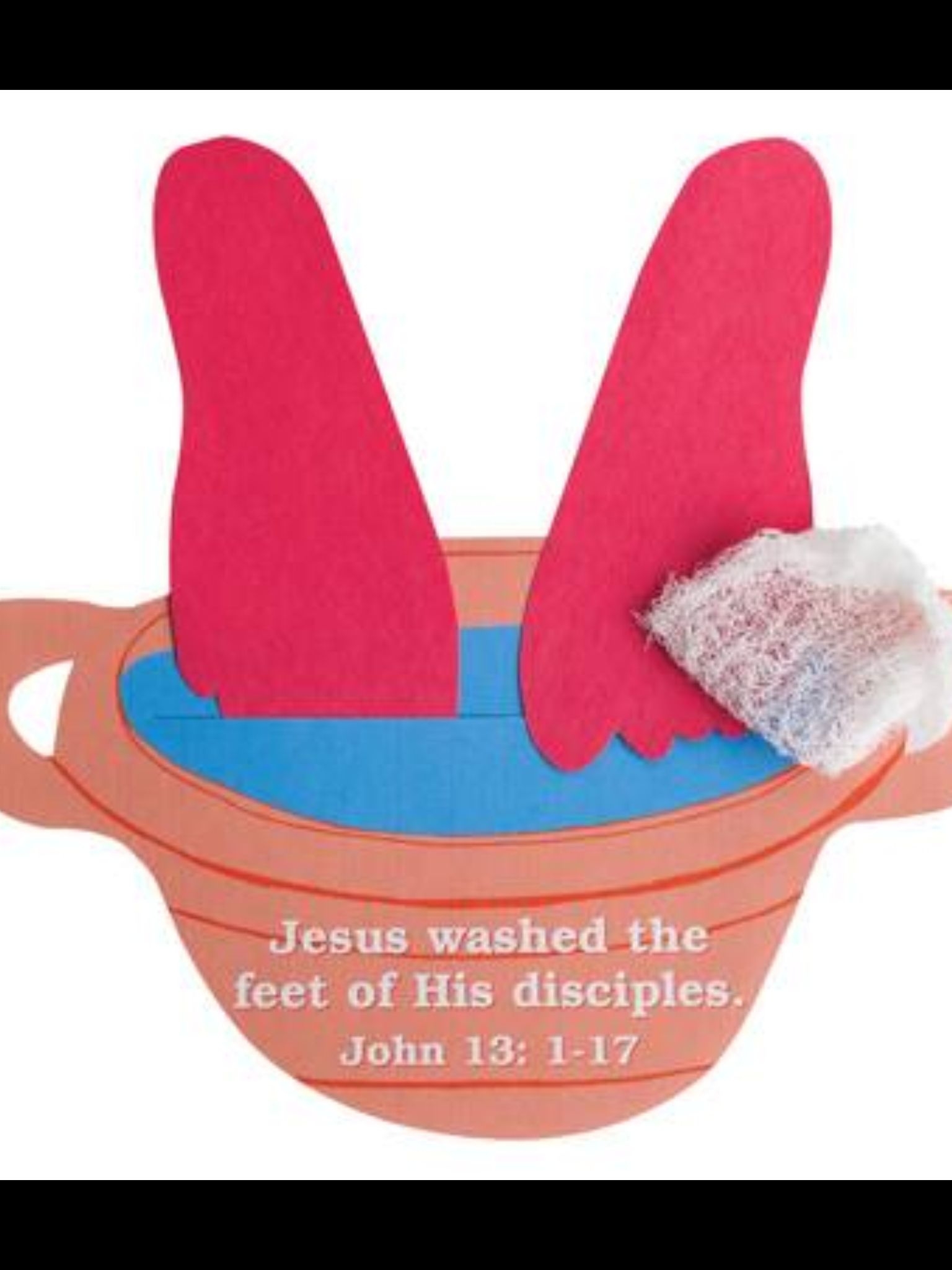 Printable Foot Washing Craft