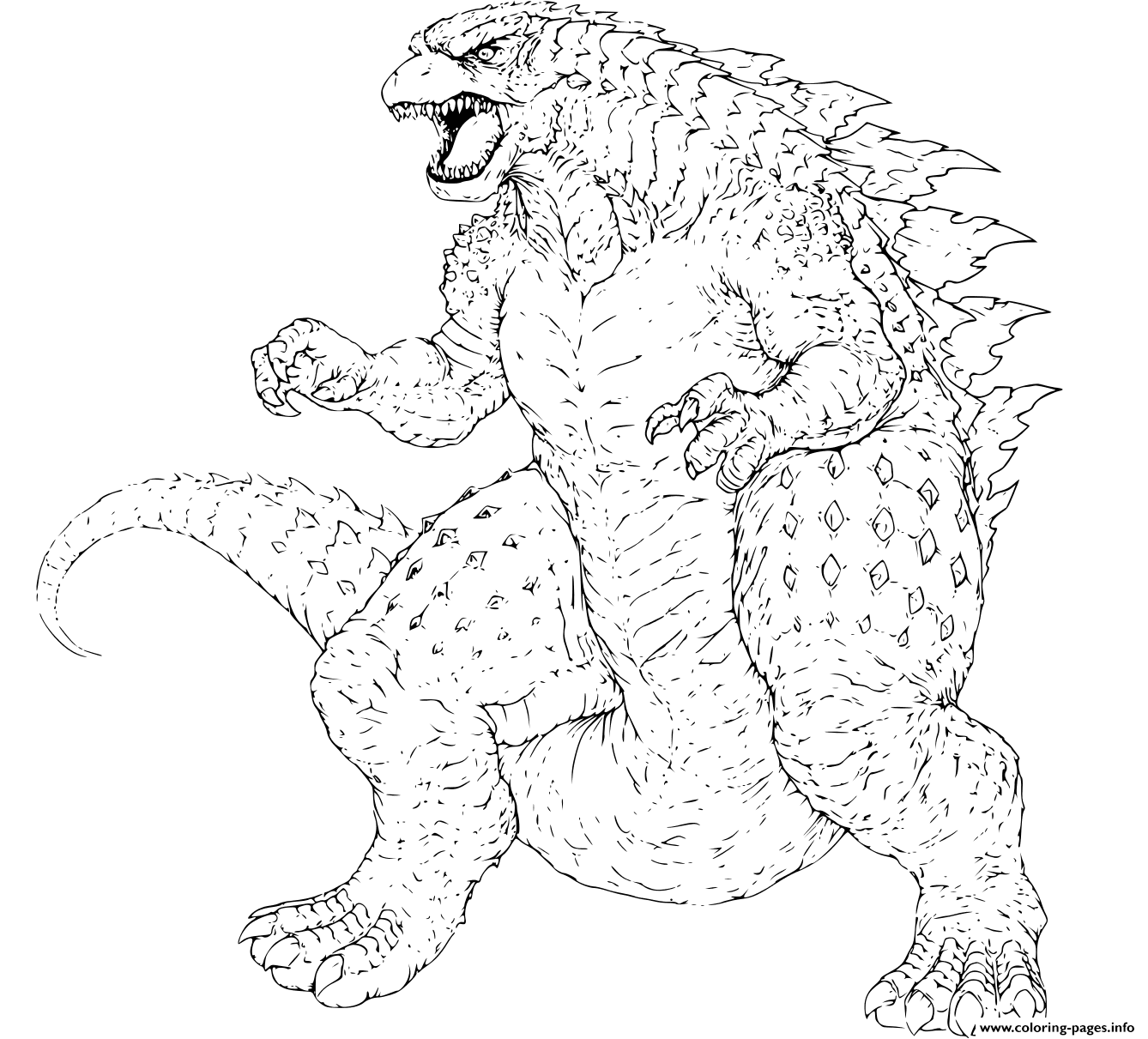 Printable Godzilla Coloring Pages Godzilla Coloring Pages Coloring