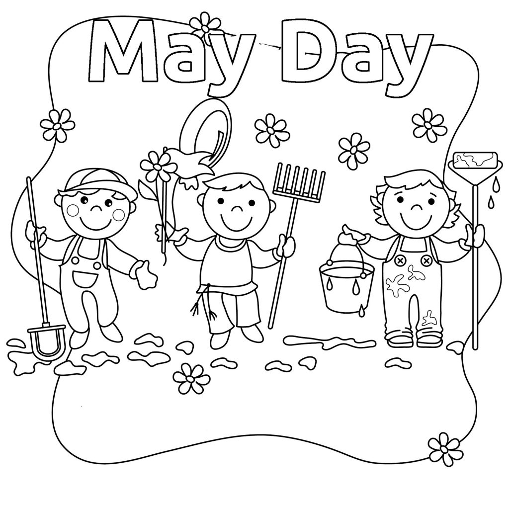 Printable May Coloring Pages Printable Calendars AT A GLANCE