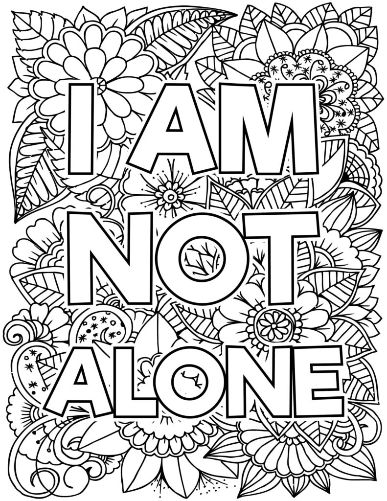 Printable Mental Health Coloring Pages