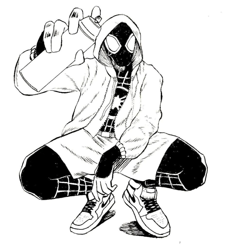 Printable Miles Morales Coloring Page Download Print Or Color Online 