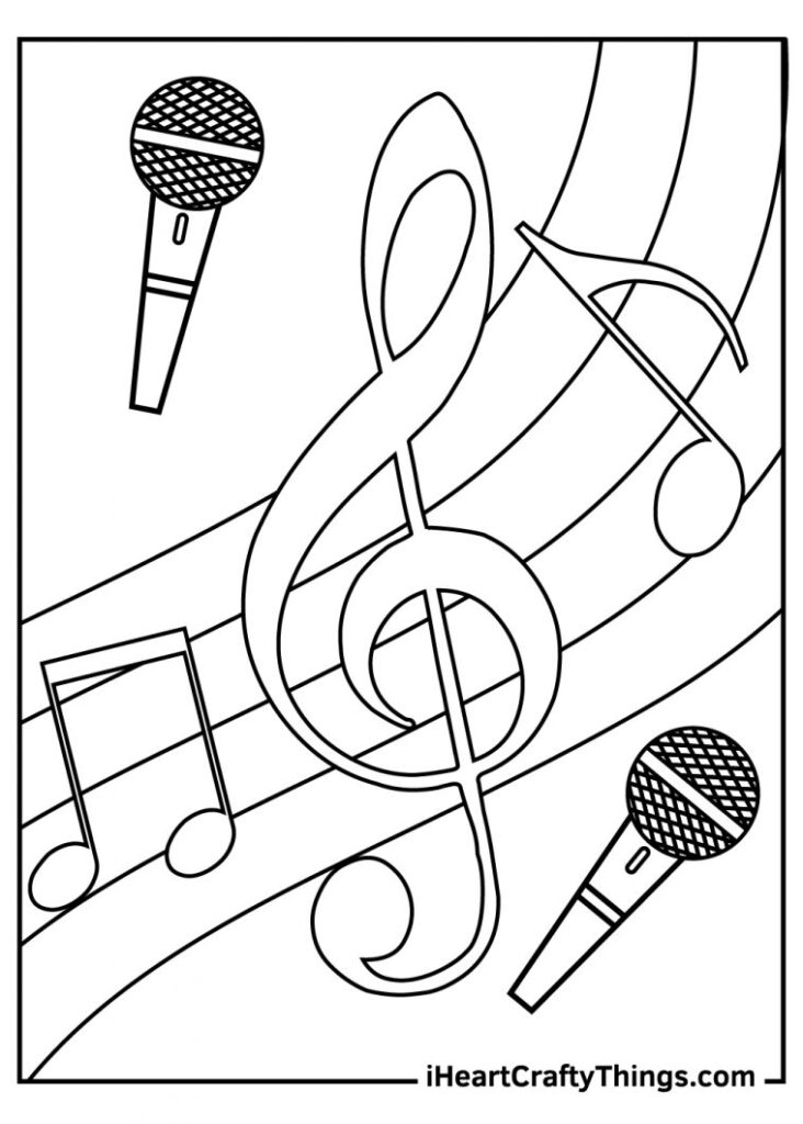 Printable Music Coloring Pages