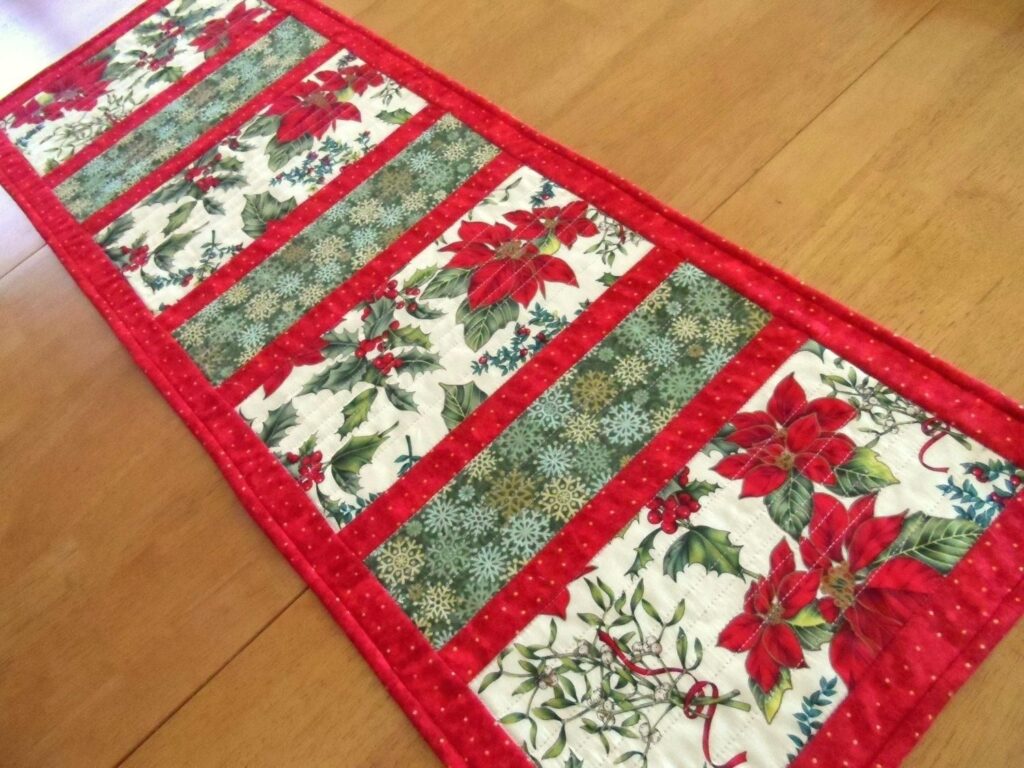 Printable Quilted Christmas Table Runner Patterns Free Easy Printable 