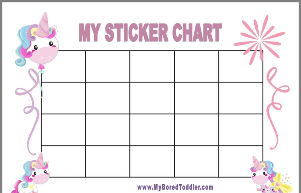 Printable Sticker Chart Pdf