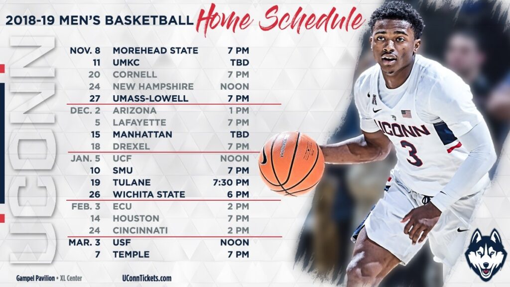 Printable Uconn Men s Basketball Schedule