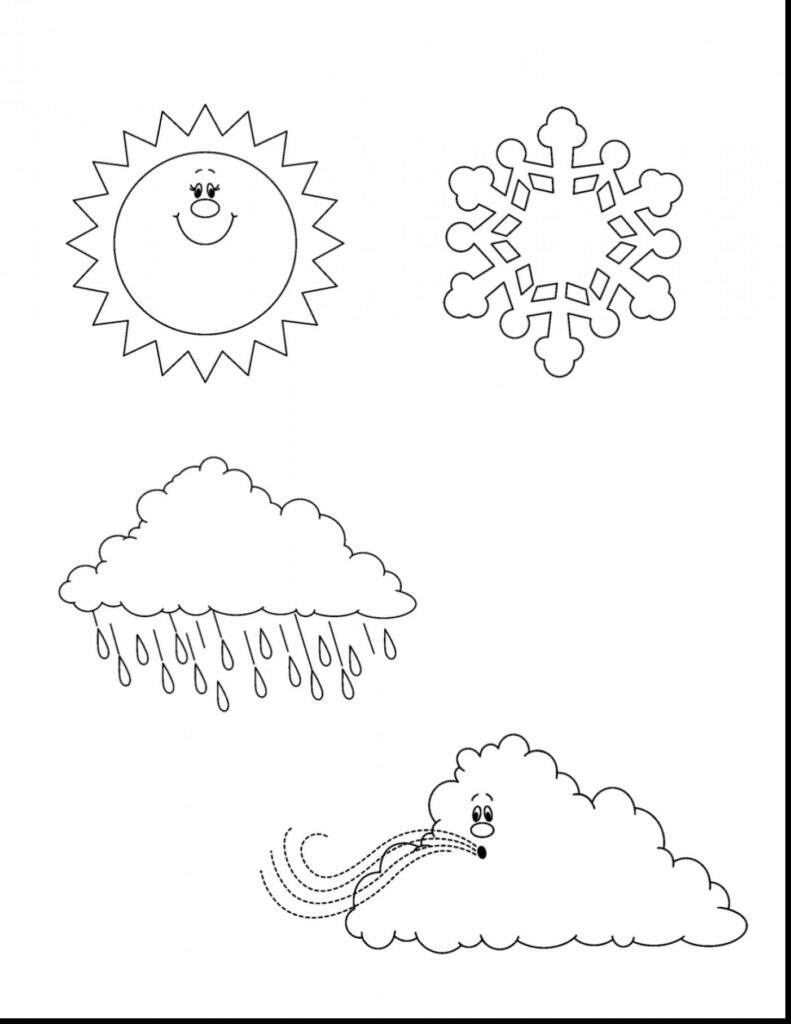 Printable Weather Coloring Pages