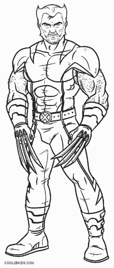 Printable Wolverine Coloring Pages For Kids