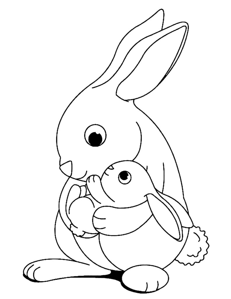 Rabbit Coloring Pages Printable