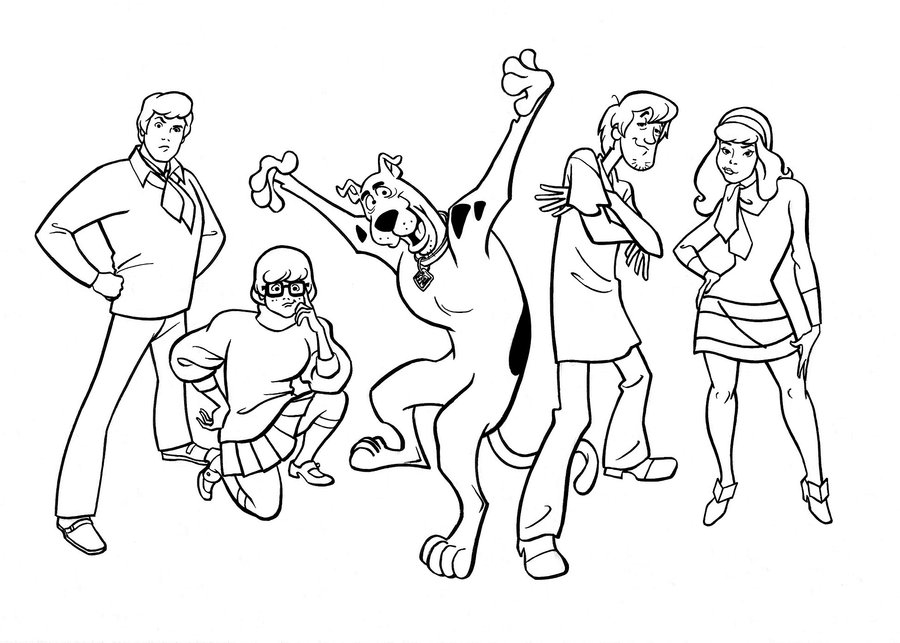 Scooby Doo And The Gang Coloring Pages At GetColorings Free 