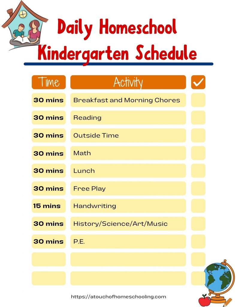 Simple Homeschool Kindergarten Schedule Tips On Creating Your Own