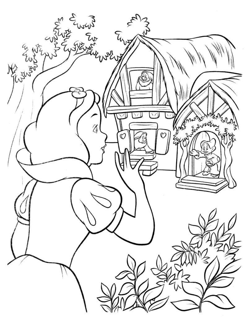 Snow White Printable Coloring Pages