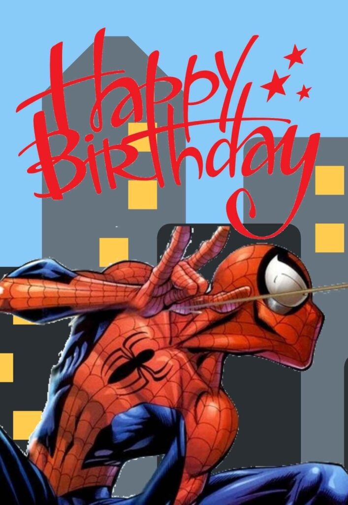 Spiderman Printable Birthday Cards PRINTBIRTHDAY CARDS