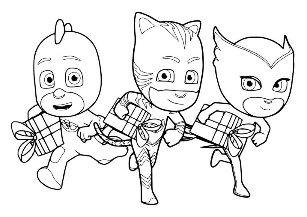 Superheroes Of PJ Masks PJ Masks Coloring Pages For Kids