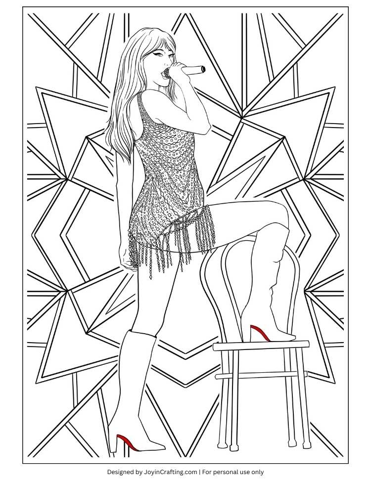 Taylor Swift The Eras Tour Coloring And Activity Printables Unofficial