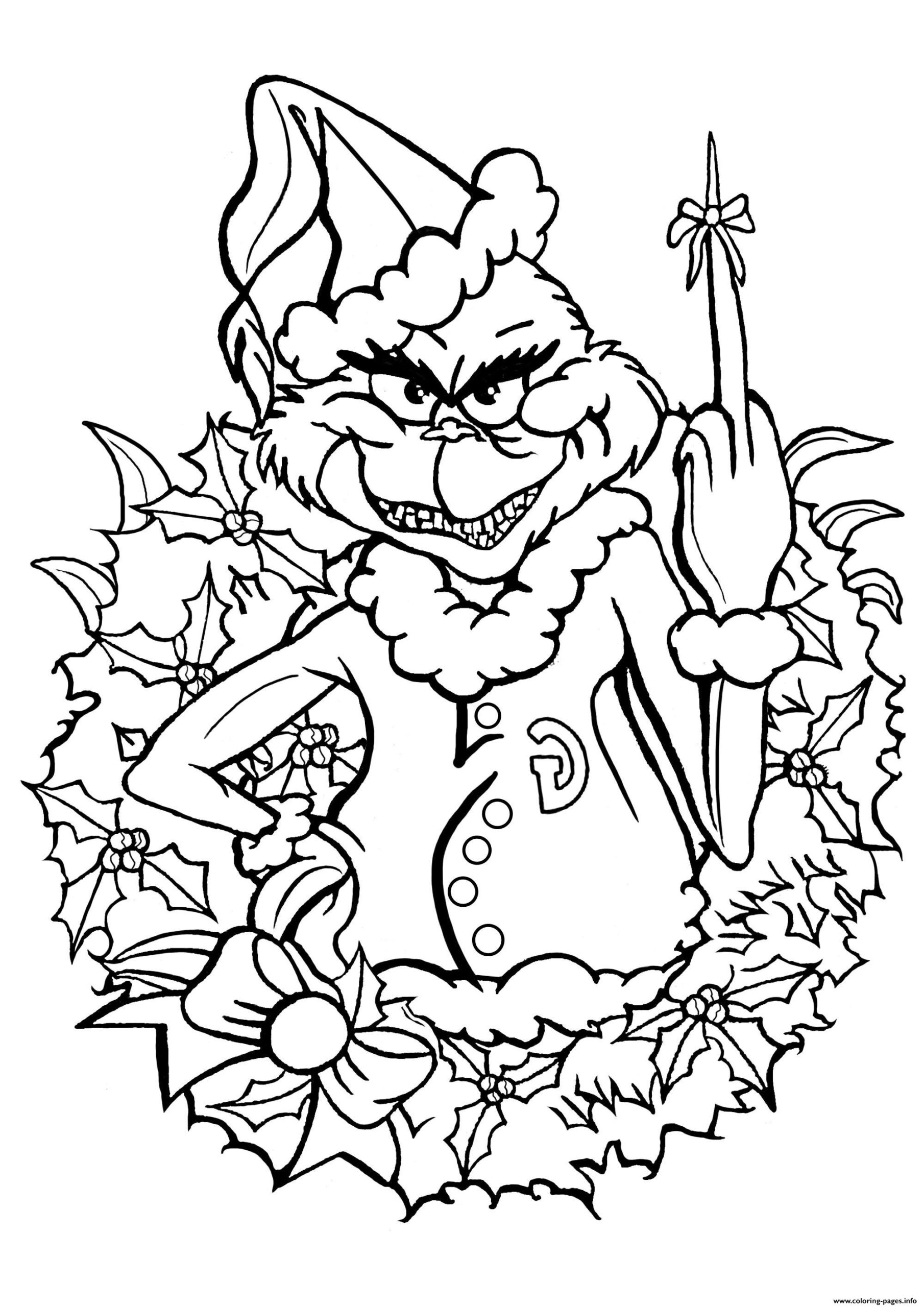 The Grinch Coloring Pages Printable