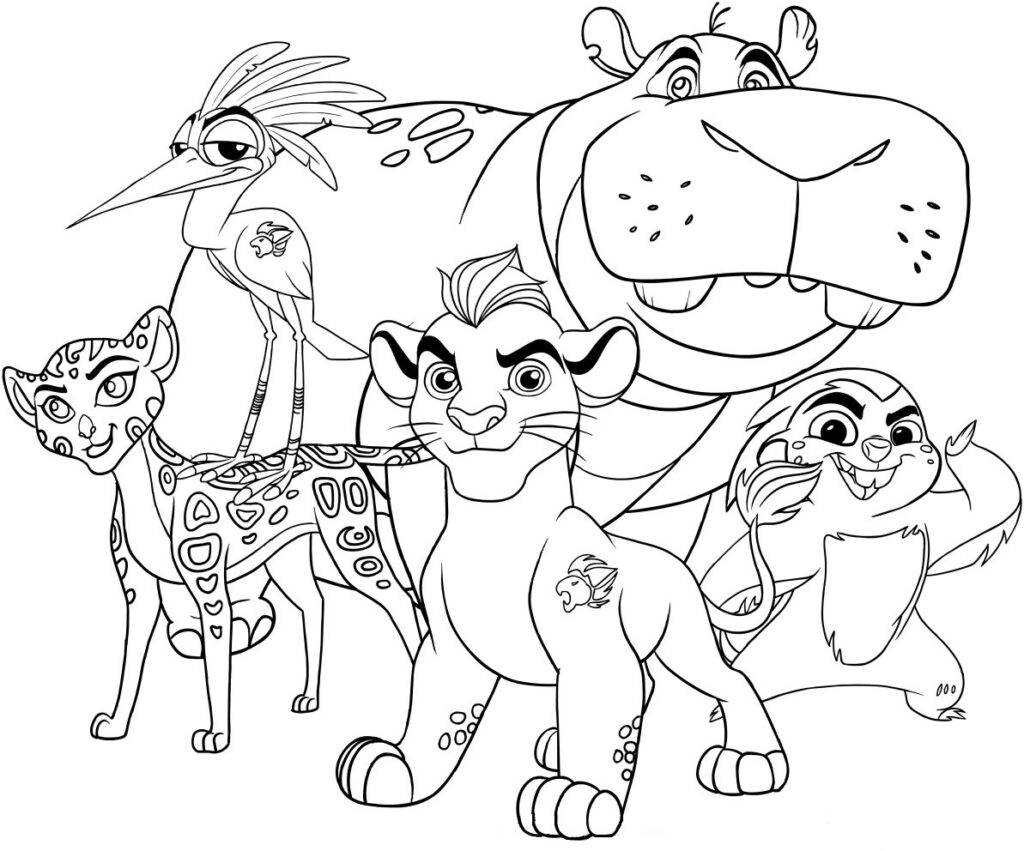 The Lion Guard Coloring Page Free Printable Coloring Pages For Kids