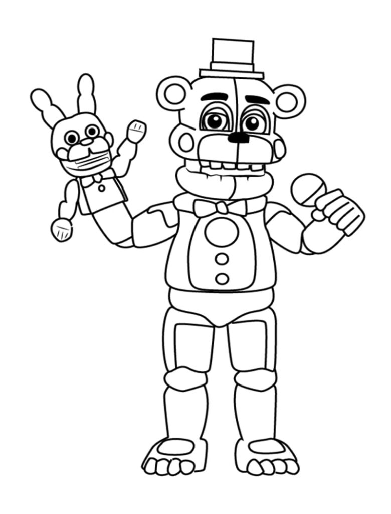 Top 20 Printable Five Nights At Freddy s Coloring Pages Online 