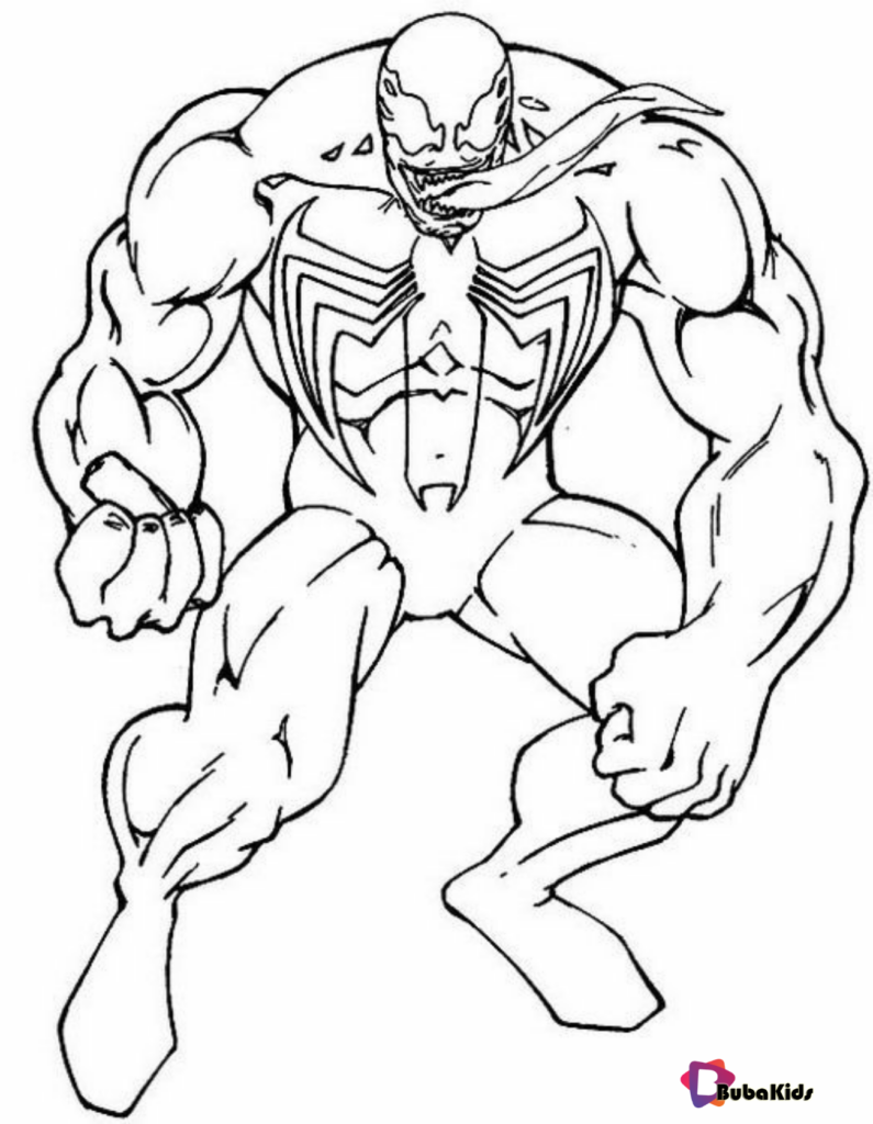 Venom Printable Coloring Pages