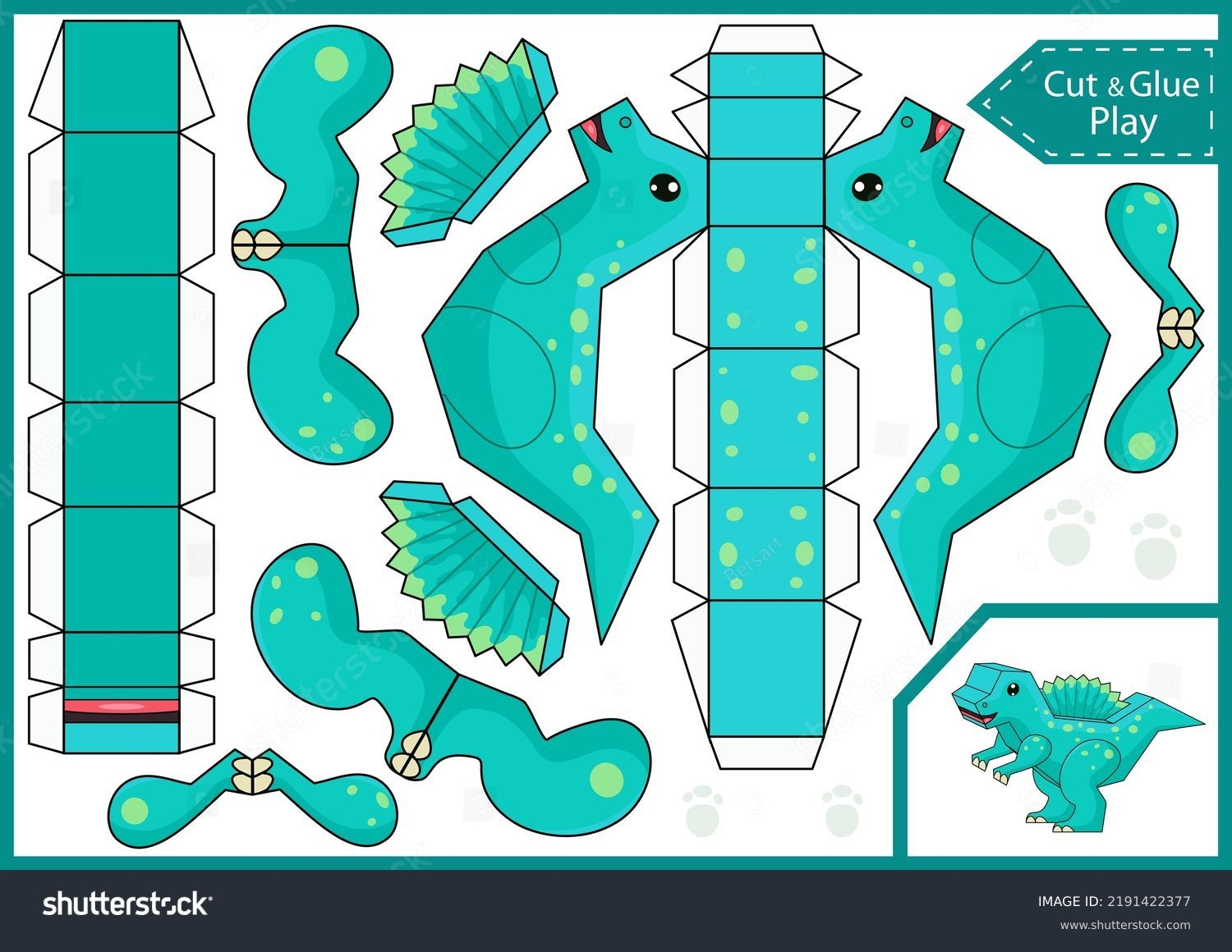 10 846 Animal Paper Craft Template Royalty Free Images Stock Photos Pictures Shutterstock