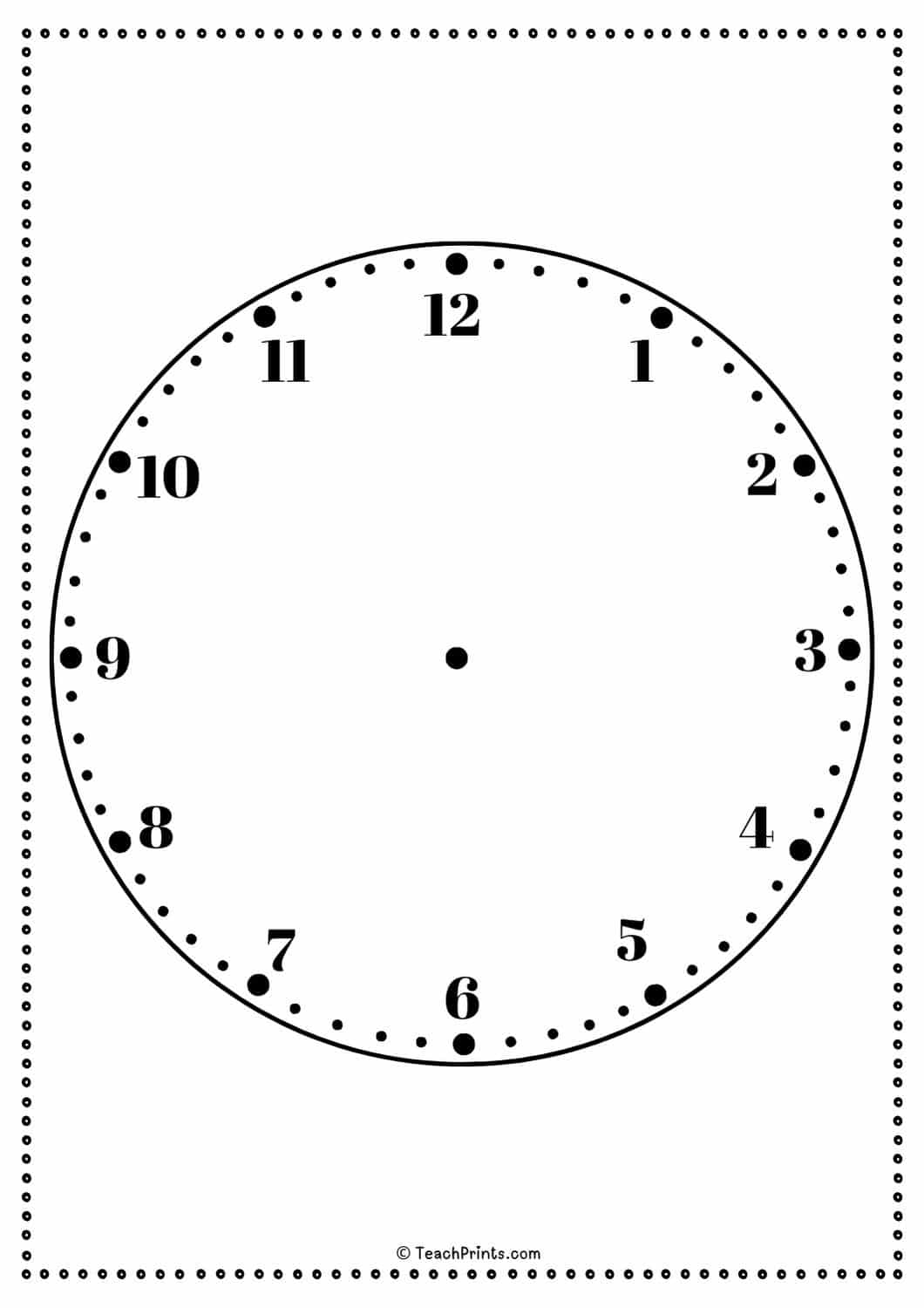 10 Free Printable Clock Face Worksheets Teach Prints