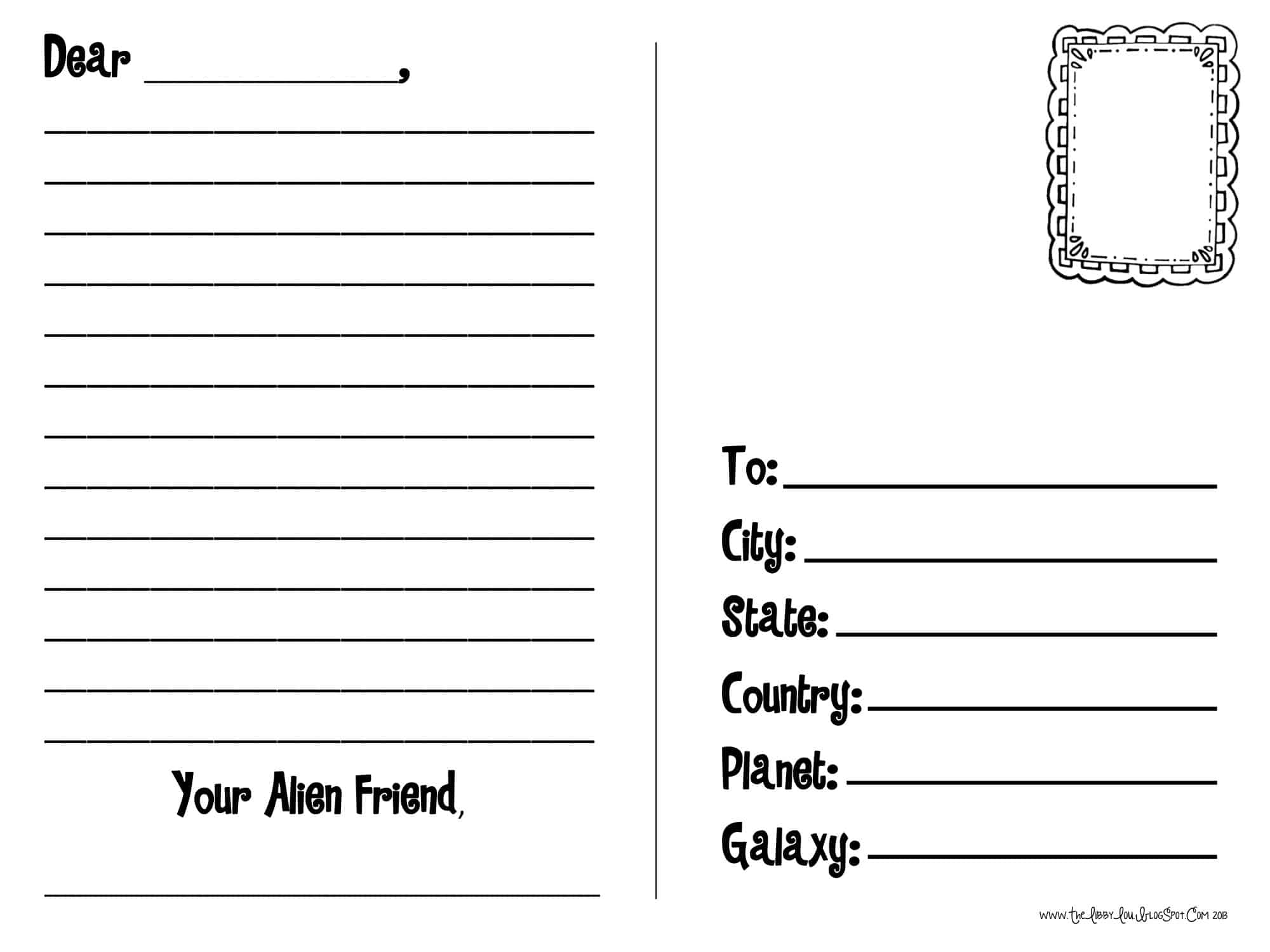 100 Free Printable Postcard Templates PDF Word