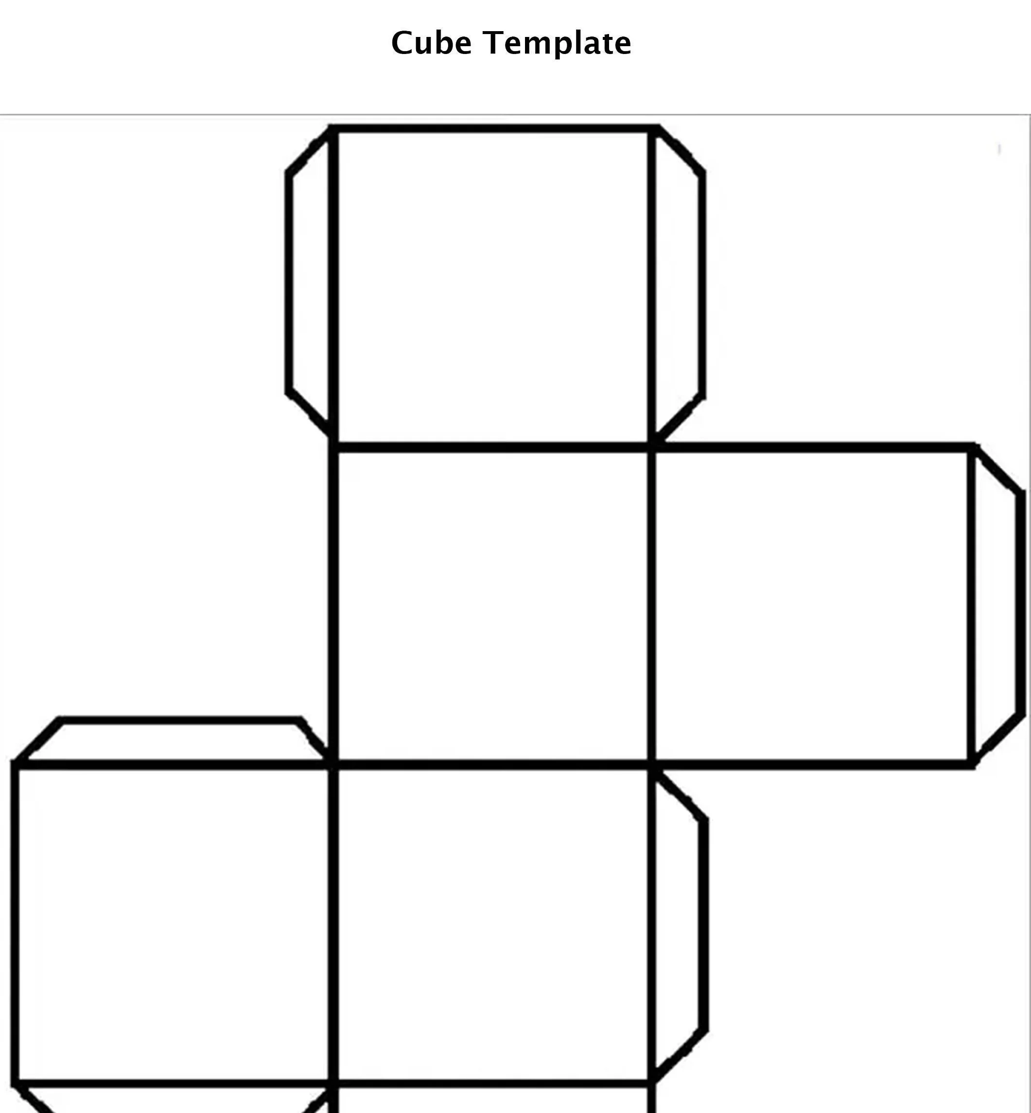 3D Cube A4 Template Card Print 3D Shapes Gift Box Kids Colouring Shapes Cut Out DIY Party Supplies Jpg Template Download Arts And Crafts Etsy Finland