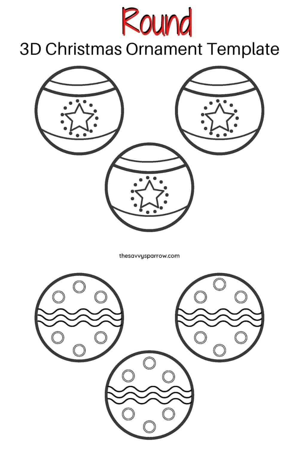 3D Paper Christmas Ornaments Fun Crafts For Kids The Savvy Sparrow