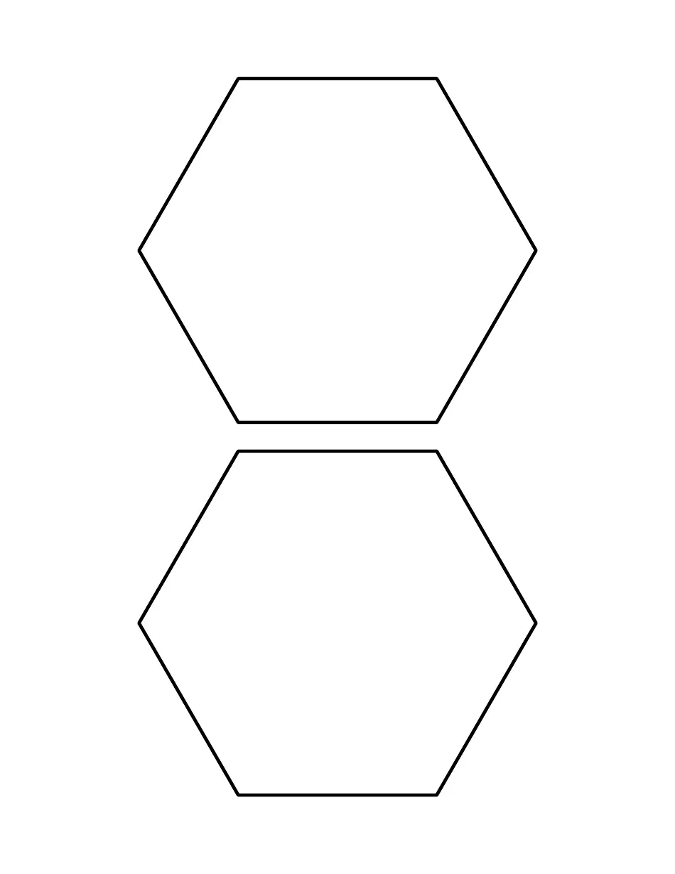 5 Inch Hexagon Templates Download Printable PDF Templateroller